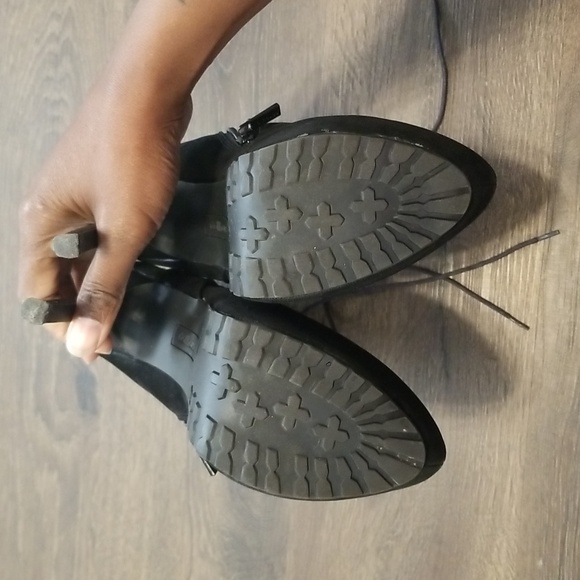 Dollhouse Black Ankle Moto Boots with Studded Detail - Picture 5 of 6